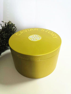 Pusty próżniowy kaviar z puszki z 30g / 50g kawarium z logo łyżki z mopem
