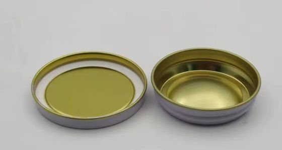 0.28mm Żywność Płytka papierowa Kawiar opakowania próżnia puszka 30g i 50g z płaską pokrywą