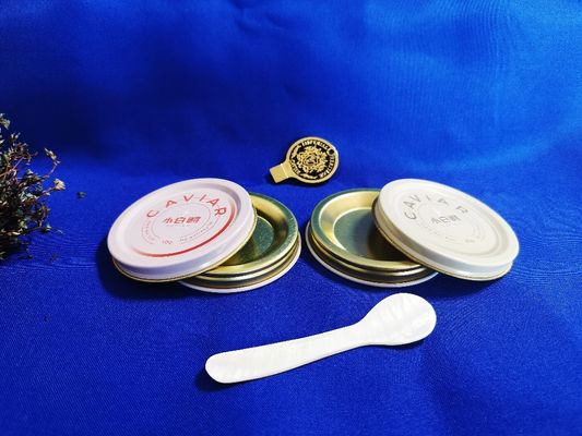 0.28mm Żywność Płytka papierowa Kawiar opakowania próżnia puszka 10g z drukiem