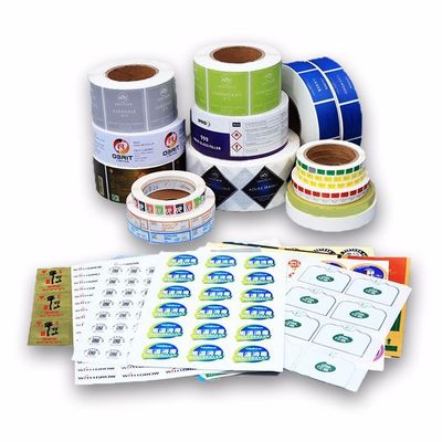 Odporne na wodę naklejki biznesowe z winylu Logo wydrukowane z papieru / PVC / materiału dla zwierząt domowych