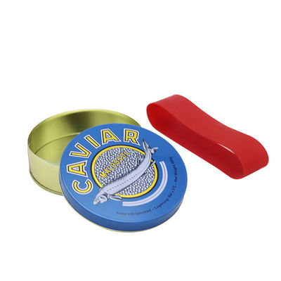 Lekki okrągły opakowanie kawioru, pusty puszek kawioru 100 g 125 g 250 g 500 g