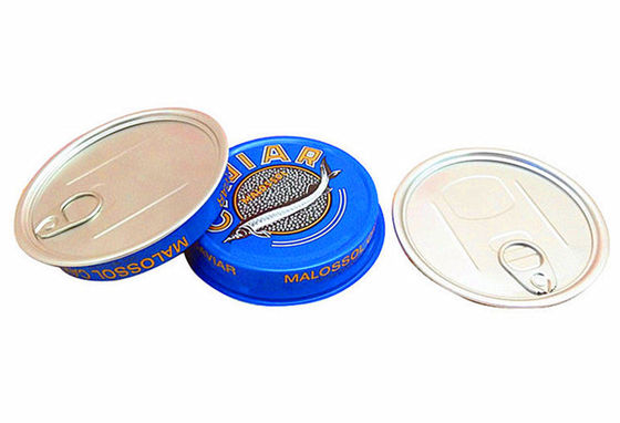 3.5oz 7oz Ring Pull Caviar Packaging Container, Aluminium Caviar Tin Box