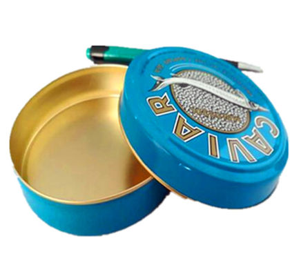 125g 250g Kawiar opakowania puszka z cyny, kolorystyka ISO 9001