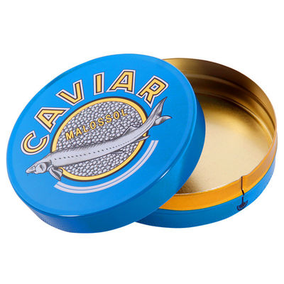 125g 250g Kawiar opakowania puszka z cyny, kolorystyka ISO 9001