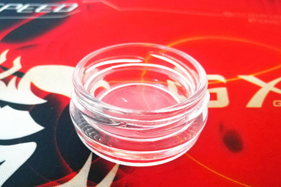 Sprzedaż hurtowa wysokiej przezroczystej 0,5 oz 15-20 gram szklanej słoik z kawiorem z metalową pokrywą w różnych kolorach