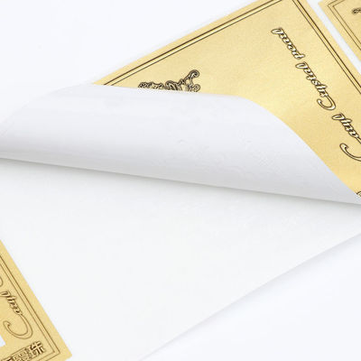 Matt Gold Logo Etykiety naklejki, Multi Shape Drukuj własne etykiety butelki wina