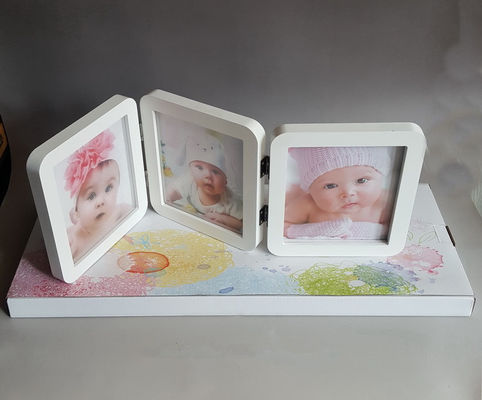 Personalized Wooden Photo Frames, Luxury Triple Picture Frame Logo Drukowane