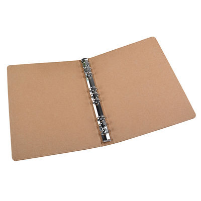 Połowa UV A6 A5 Kraft Paper File Folder z pierścieniem