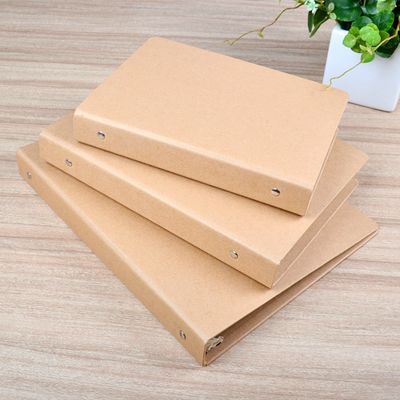 Połowa UV A6 A5 Kraft Paper File Folder z pierścieniem