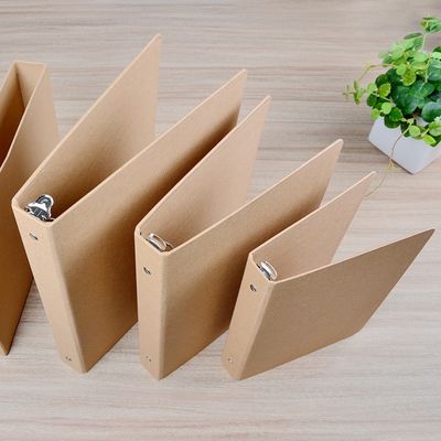 Połowa UV A6 A5 Kraft Paper File Folder z pierścieniem