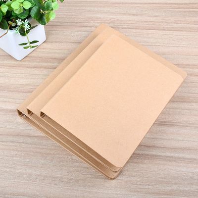 Połowa UV A6 A5 Kraft Paper File Folder z pierścieniem