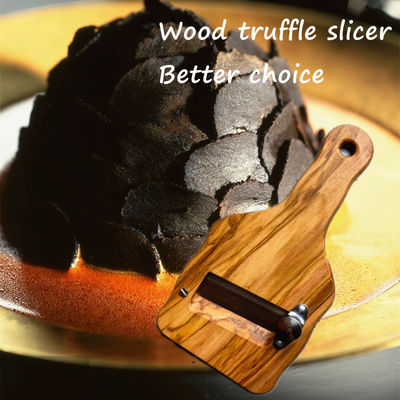 Żywność klasy sera truffle Cutter golarka z uchwytem z drewna różanego