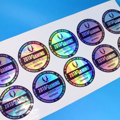 Wydrukowanie laserowe Wodotwórcze Etykiety Klejące Błyskotliwa laminacja
