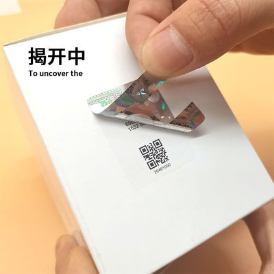 Elektryka przeciwfałszowana etykieta z kodem QR wodoodporna