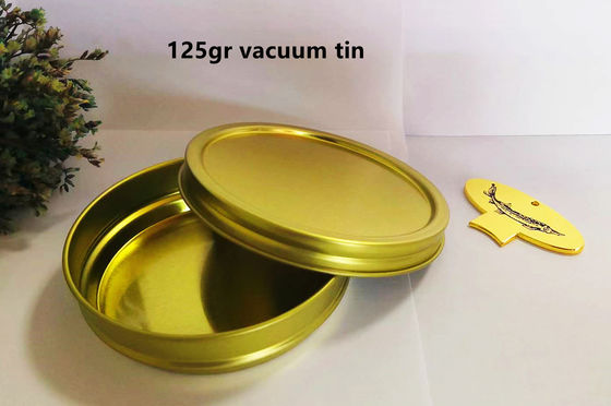 125g okrągła puszka z kaviarem z 0,28 mm płytki